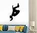 Wallmonkeys Cheer Silhouette Black Wall Decal Peel and Stick Graphic (12 in H x 7 in W) WM253011