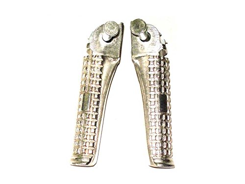 MUSKUN ENTERPRISES Musk Rear Footrest for Vespa Piaggio (Silver) – Set of 2