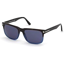 Amazon.com: Tom Ford FT0775 55V Coloured Havana Stephenson Square 