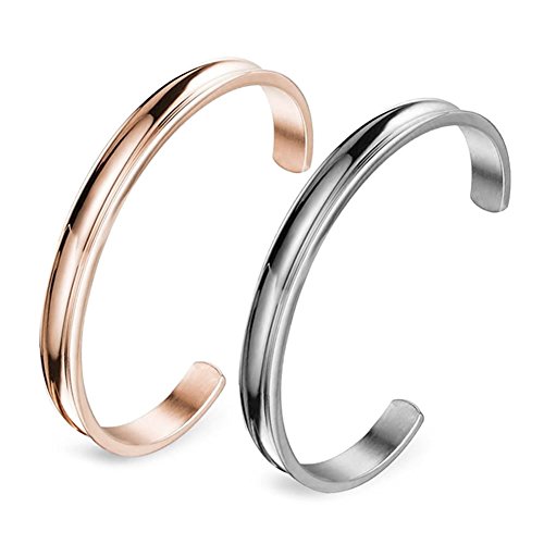 10mm stainless steel bracelets cuff bangle, gifts for w…