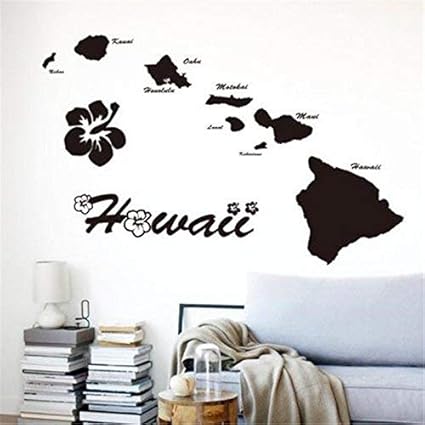 Amazon Com Evelyndavid Art Vinyl Home Vinyl Decoration Hawaii