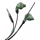 JBL Harman Grip 100 Action Sweatproof Sport Wired Stereo Workout Running Jogging Gym In Ear Noise Isolating Headphones Earphones Earbuds for iPhone iPod Samsung - Olive