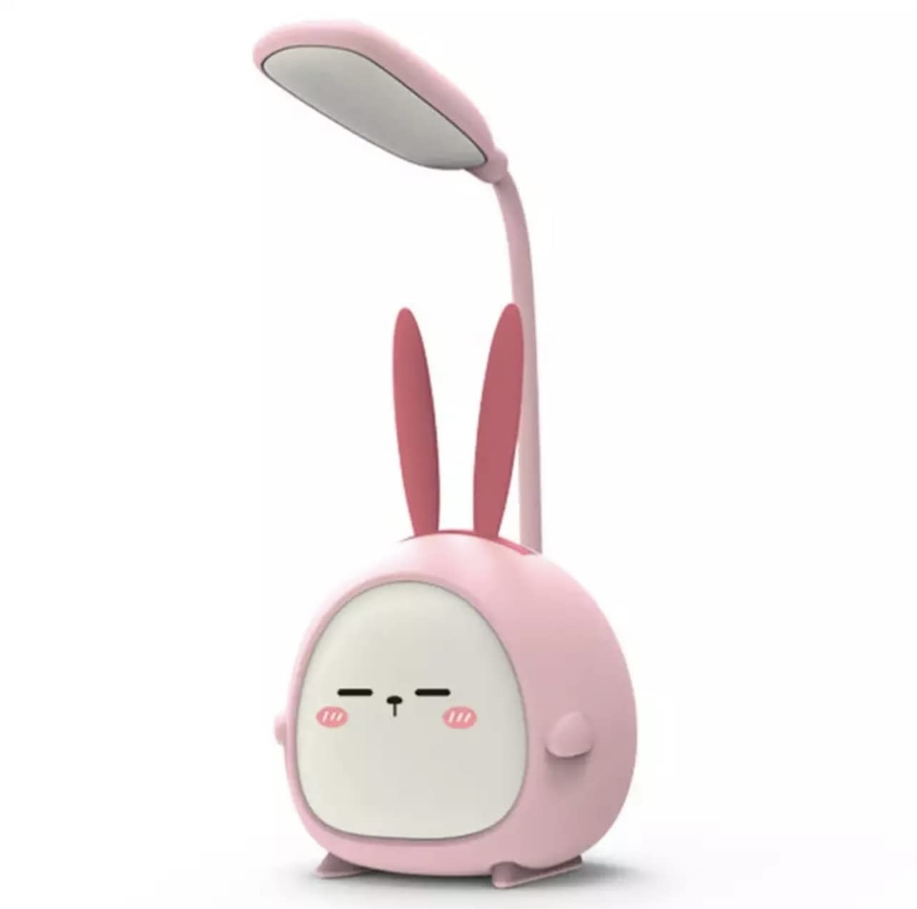 Persepolis Portable LED Desk Lamp with Night Light Cute Bunny Foldable USB Charge Reading Light for Bedroom Kids Bedside Study (Pink Rabbit)