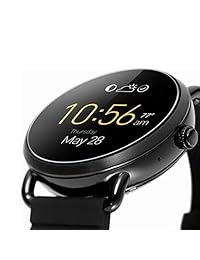 CENTAURUS Fossil Q Wander Protector de pantalla de cristal (3 paquetes) antiarañazos, ultra delgado, a prueba de roturas 2.5D, bordes de arco HD transparente, dureza 9H, protector de cristal templado Fossil Q Wander 1.575 in