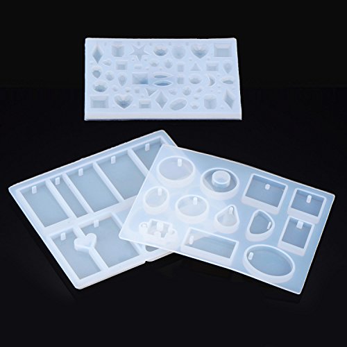 image for Mtlee 119 Pieces Jewelry Casting Molds and Tools Set, Include Assorted