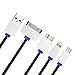 Charging Cable,Ourkens Premium Quality 3ft 4 in 1 Multiple Universal USB Charging Cable with 8 Pin Lighting / 30 Pin / Micro USB / Mini USB Ports for Iphone 4s 5 5s 6 6s Plus,Ipad 2 3 4 Mini Air,Samsung Galaxy S3 S4 S5 S6 HTC LG and most Android Smartphones(4 in 1 Black)