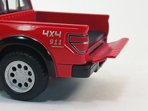 KiNSMART 2013 Ford F-150 SVT Raptor Supercrew 1:46 Scale 5 Die Cast Metal Model Toy Truck (Rescue - Police & Fire)