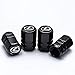 Goshion 4 Pcs Tire Valve Stem Caps (4pcs) Car Tire Valve Stem Air Caps Cover for Lexus Black