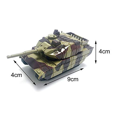 LNIMIKIY Panzer Spielzeug Kunststoff Modell Kinder Soldaten Gedreht Kanone Krieg Geschenke Pädagogische mlung Mini… – Bild 4