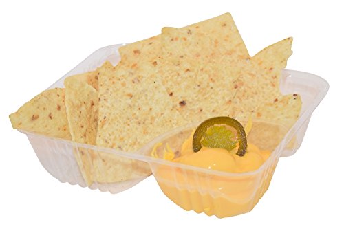 Small Clear Plastic Nacho Tray, 55 Pieces - Thumbnail 5