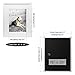 Golden State Art, 16X20 Picture Frame with Mat for 11X14 - High Definition Glass Wall Mounting Horizontal Vertical Display (White, 1 Pack)