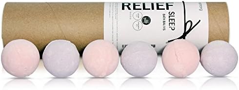Bath Bomb Set - for Stress, Kids and Ladies - Natural Sleep Aid – with Shea Butter, Coconut Carrier, Lavender Essential and Strawberry Safe Fragrance Oils – Handmade in USA Gift – 2 or 5 Pack