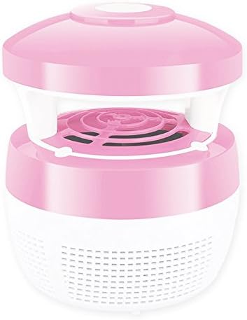 Mosquito Lamp, Mosquito Trap Indoor Home Office Electric USB LED Insect Killer Mosquito Fly Bug Zapper Trap Lamp Catcher Bug Insect Fly Trap Mosquito Bug Killer Chemical-free No Radiation (Pink)