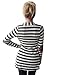 Myobe Women's Cardigans Black White Elbow Patch Shawl Collar Lighweight Striped Open Front Cardigan Sweaters Casual Blazers for Women, Dark Grey, XL