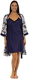 Pajama Heaven Women's Satin Chemise & Robe Set