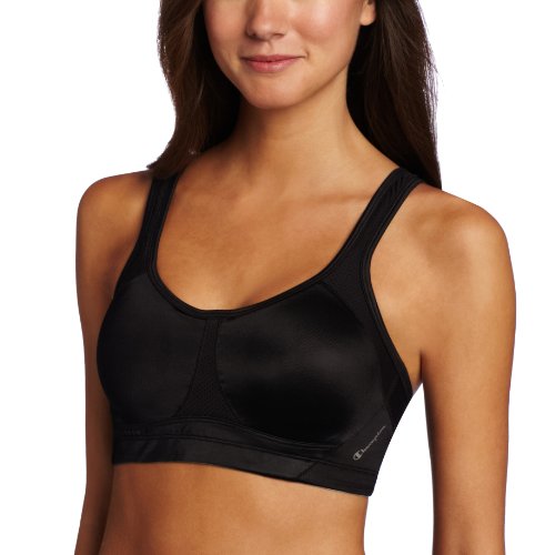 Champion Women's Shape Too Sports Bra, 001 Black, 36DD