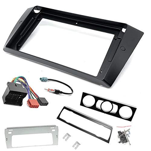 Sound-way - 9" inch in dash car stereo adapter mounting fascia kit for BMW 3-Series (E90/91/E92/E93) 2004-2012 - KA22-125
