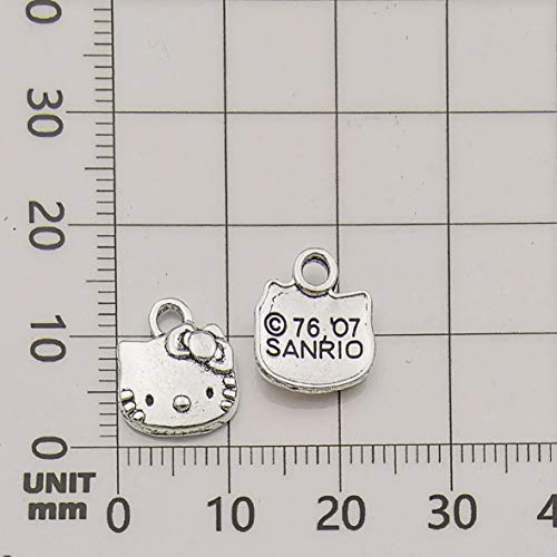 Youdiyla 80pcs Dog and Cat Charms Collection, Bulk Animal Pet Dog Cat Charms Metal Pendant Craft Supplies Findings for Necklace and Bracelet Jewelry Making (HM293)