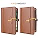 MoKo Case Fit iPad 9.7 5th/6th Generation - Slim Folding Stand Folio Cover Case Fit Apple iPad 9.7 Inch 2018/2017 with Document Card Slots, Multiple Viewing Angles, Brown