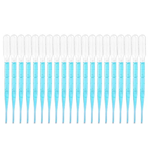 DEPEPE 30pcs Plastic Petri Dish Set with Lids (20pcs 100mm/10pcs 90mm) with 20pcs 3ml Plastic Transfer Pipettes, for School Science Fair Project and Party