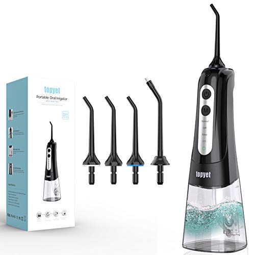 Topyet Water Flossers for Teeth,Gums, Braces Flossers with 4 Tips