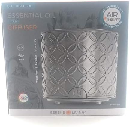 La Brisa Essential Oil Fan Diffuser USB (Grey)