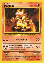 Magmar - 36/102 - Uncommon - Unlimited Edition - Base Set