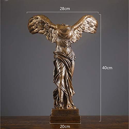 WJNKGHG Europese Overwinning Godin Figuur Sculptuur Hars Ambachtelijke Ornamenten Desktop Home Decor Vintage Abstracte Godin Standbeeld Huwelijksgeschenken
