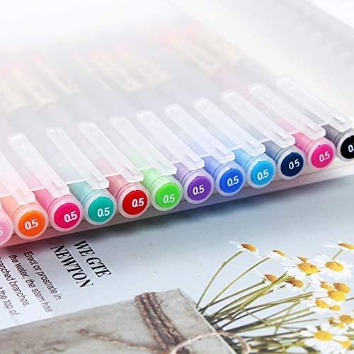 ABEIER Premium 12 Gel Ink Pens, Fine Point Pens Ballpoint Pen 0.5mm for Japanese Office Stationery Supply,Pack for XSG - Image 4