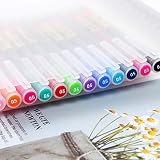 ABEIER Premium 12 Gel Ink Pens 0.5mm Fine Point Assorted Colors Pack view 4