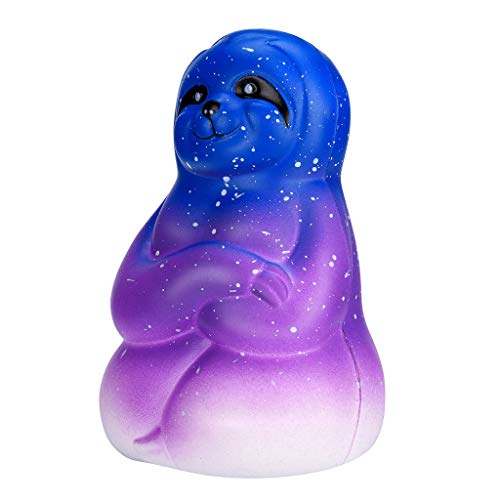 LtrottedJ Adorable Squishies Soft Sloth Slow Rising Fruit Scented Stress Relief Toys Gifts (E)