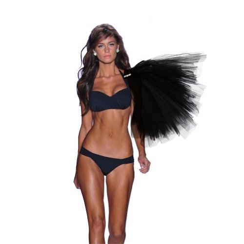 Nava 1pc Black Luxury Shoulder Epaulet Decorations Halloween Show Costume