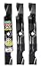 MaxPower 561545 3-Blade Set for 50 Inch Cut MTD/Cub Cadet/Troy-Bilt Replaces 742-04053A, 742-04053B, 742-04053C, 742-04056, 742-04056A, 742-04056B, Toro 112-0316 and Many Others primary