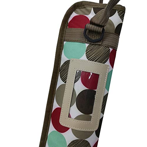Xinlinke Kids Drumstick Case Children Small Drum Stick Bag Holder with Shoulder Strap Colorful Round Dots Pattern