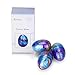 Makone Galaxy Fluffy Slime, 3pcs Colorful Soft Egg Slime Putty Magic DIY Clay Stress Relief Toy No Borax and Non Toxic Scented for Children and Adults