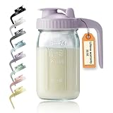 32oz Glass Pitcher with Lid & V-shaped Pour Spout