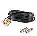 60 feet Pre-made All-in-One BNC Video and Power Cable with Connector for Surveillance CCTV Security Camera Video System, Black