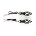 2 CARCHET Motorcycle Motorbike Amber 12 SMD LED Turn Signal Light Bulb Indicator