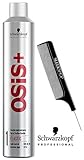 Schwarzkopf OSIS + ELASTIC Finish 1 Flexible Hold Hairspray, LIGHT CONTROL (with Sleek Steel Pin Tail Comb) (15 oz/430 g - LARGE)