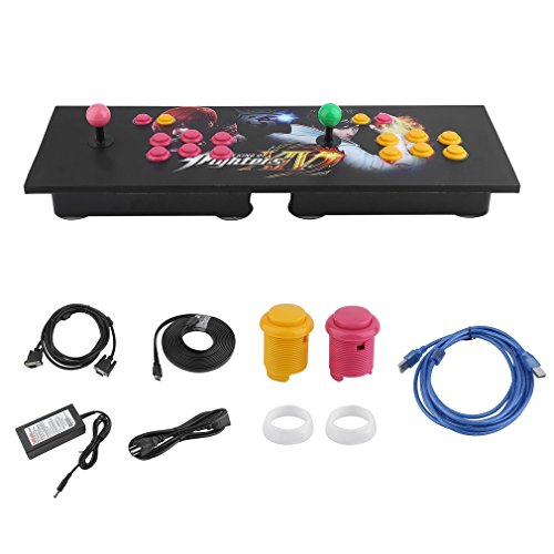 GiODLCE Classic 800 in 1 Video Arcade Games Console, Home TV Double Stick Arcade Console Fight Games Gamepad Machine w/VGA HDMI USB Connector for TV Monitor VGA HDMI Output (800 in 1 -Balck) - Thumbnail 4