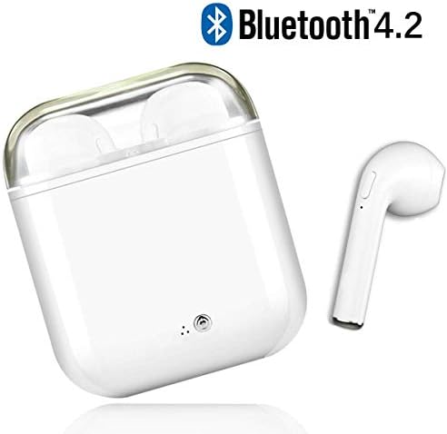 UZAM Bluetooth Headset, Wireless Headphones Bluetooth 4.2 Stereo Hi-Fi Sound IPX5 Waterproof 24H Playtime Wireless Earphones with 950mAH Charging Case,for Apple Airpods Android/iPhone
