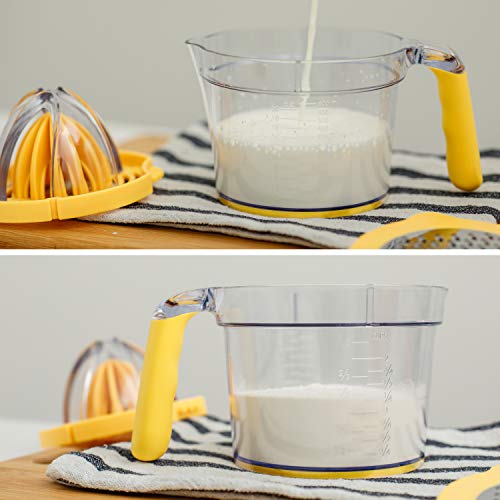 Manual Citrus Juicer Measuring Cup with Grater and Egg Separator