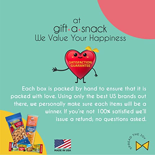 Gift A Snack Snack Box Variety Pack Care Package + Greeting Card (60