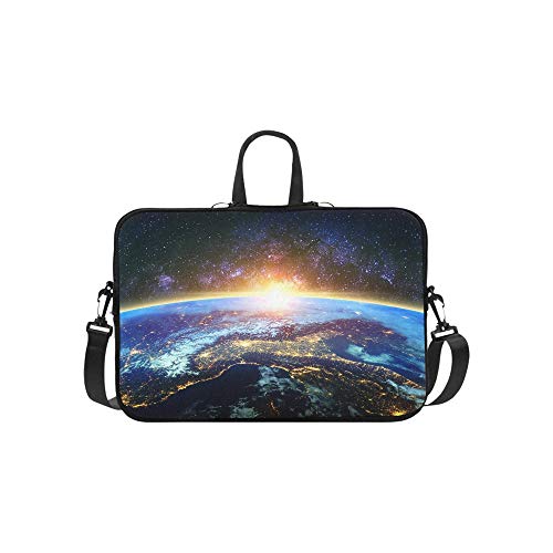 Earth Galaxy Elements This Image Furnished Briefcase Laptop Bag Messenger Shoulder Work Bag Crossbody Handbag for Business Travelling