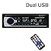 SARCCH Multimedia Car Stereo - Single Din LCD, BT Audio and Calling, Built-in Microphone, MP3 Player, WMA, USB, Auxiliary Input, FM Radio Receiver, Wireless Remote Control