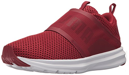 PUMA Men's Enzo Strap Mesh Sneaker, Red Dahlia Black, 13 M US