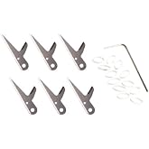 Swhacker #271 Blade-Lock Replacement Blades Kit, 125 Grain, 2.25" Cut, Stainless Steel Broadhead Replacement Blades, 6 Pack