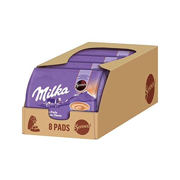 Senseo Milka Kakao Pads, 40 Senseo kompatible Pads, 5er Pack, 5 x 8 Getränke, 560 g – Bild 6