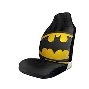DAWN&ROSE Autostoelhoezen Bat-Man voorstoelbeschermer 3D bedrukte universele stoelen antislip covers voor de meeste auto…