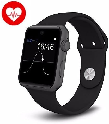 Smart Watch KKCITE Bluetooth 4.0 Smartwatch Phone With SIM 2G GSM for All Iphones and Android Smartphones Support Sleep Monitor, Push Message, Camera Unlocked Watch Men Women Kids
